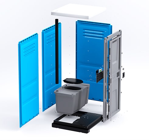 Portable Toilets Toypek - 12 easy to assemble